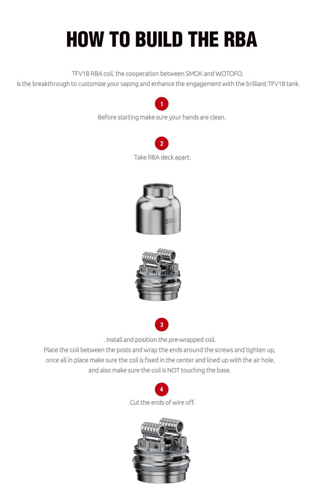 Smok Morph 2 RBA Coil Nasıl Kullanılır